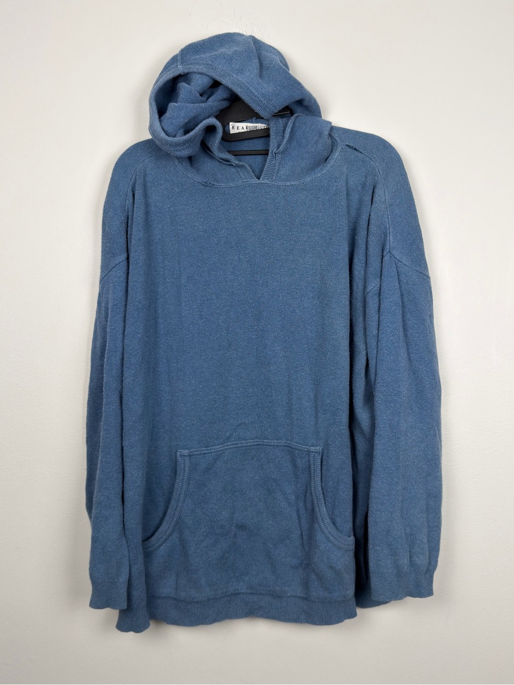 Saks Fifth Avenue Relaxed Pullover Hoodie in Dusty Blue